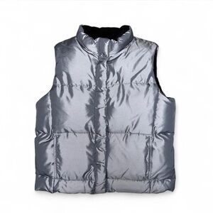 GAP silver grey down Vest
